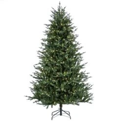 7.5ft. Pre-Lit Wenatchee Fir Artificial Christmas Tree, Warm White LED Lights 10 7.5ft. Pre-Lit Wenatchee Fir Artificial Christmas Tree, Warm White LED Lights -Northlight Shop D531426S 1 1