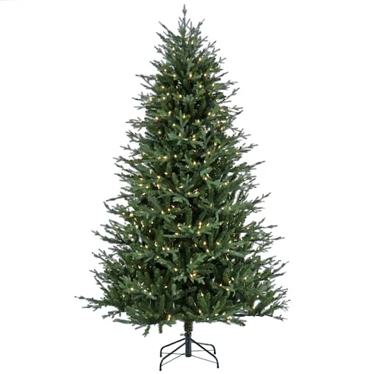 7.5ft. Pre-Lit Wenatchee Fir Artificial Christmas Tree, Warm White LED Lights 4 7.5ft. Pre-Lit Wenatchee Fir Artificial Christmas Tree, Warm White LED Lights - Image 2