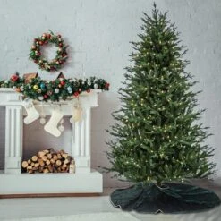 7.5ft. Pre-Lit Wenatchee Fir Artificial Christmas Tree, Warm White LED Lights 11 7.5ft. Pre-Lit Wenatchee Fir Artificial Christmas Tree, Warm White LED Lights -Northlight Shop D531426S 2