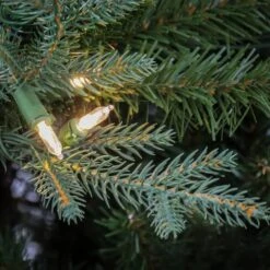 7.5ft. Pre-Lit Wenatchee Fir Artificial Christmas Tree, Warm White LED Lights 12 7.5ft. Pre-Lit Wenatchee Fir Artificial Christmas Tree, Warm White LED Lights -Northlight Shop D531426S 3