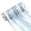 Gwen Studios 3/8" X 2yd. Silver & Blue Holiday Ribbon Pack, 24ct. 1 Gwen Studios 3/8" X 2yd. Silver & Blue Holiday Ribbon Pack, 24ct. -Northlight Shop D539466S 1