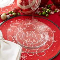 DII® Be Merry & Bright Embellished Placemats, 6ct. 13 DII® Be Merry & Bright Embellished Placemats, 6ct. -Northlight Shop D540022S 5