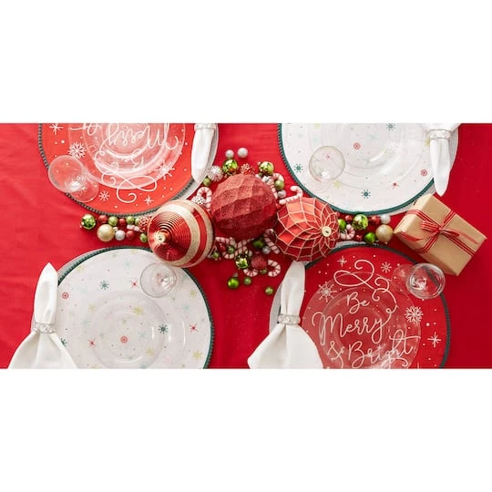 DII® Be Merry & Bright Embellished Placemats, 6ct. 9 DII® Be Merry & Bright Embellished Placemats, 6ct. - Image 7