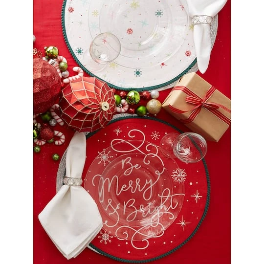 DII® Be Merry & Bright Embellished Placemats, 6ct. 11 DII® Be Merry & Bright Embellished Placemats, 6ct. - Image 9