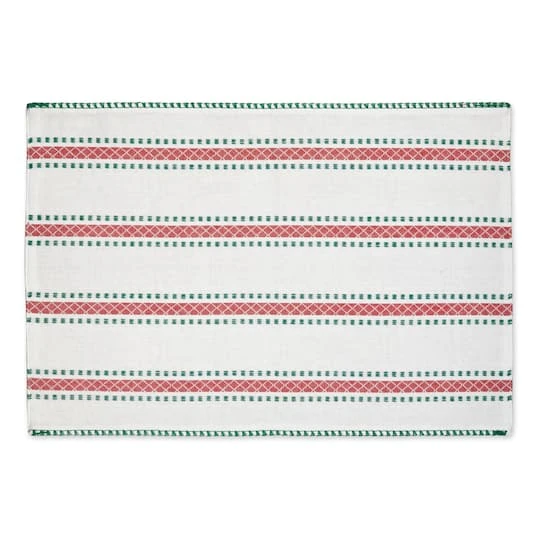 DII® Joyful Snowflakes Jacquard Placemats, 4ct. 6 DII® Joyful Snowflakes Jacquard Placemats, 4ct. - Image 4