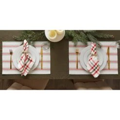 DII® Joyful Snowflakes Jacquard Placemats, 4ct. 19 DII® Joyful Snowflakes Jacquard Placemats, 4ct. -Northlight Shop D540031S 7