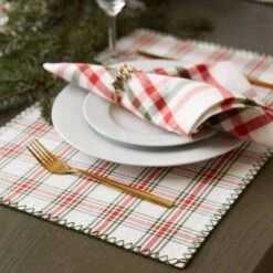 DII® Embellished Jolly Tree Placemats, 4ct. -Northlight Shop D540032S 6