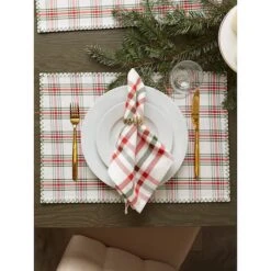 DII® Embellished Jolly Tree Placemats, 4ct. -Northlight Shop D540032S 9