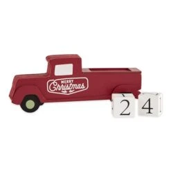 DII® Christmas Tree Truck Tabletop Block Calendar -Northlight Shop D540036S 2