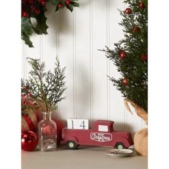 DII® Christmas Tree Truck Tabletop Block Calendar -Northlight Shop D540036S 6