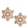 DII® Gold Hanging Foam Snowflake Set -Northlight Shop D540046S 1
