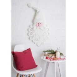 DII® Hanging Foam Santa With White Hat 9 DII® Hanging Foam Santa With White Hat -Northlight Shop D540048S 3