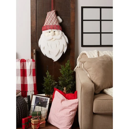 DII® Hanging Foam Santa With Plaid Hat 7 DII® Hanging Foam Santa With Plaid Hat - Image 5