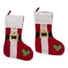 DII® Santa's Holiday Stocking Set -Northlight Shop D540057S 1
