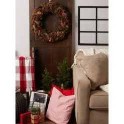 DII® Berry Pinecone Holiday Wreath -Northlight Shop D540073S 5