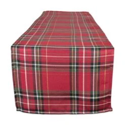 DII® 108" Metallic Holiday Plaid Table Runner 9 DII® 108" Metallic Holiday Plaid Table Runner -Northlight Shop D540092S 1 1