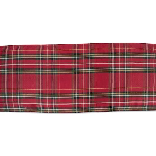 DII® 108" Metallic Holiday Plaid Table Runner 7 DII® 108" Metallic Holiday Plaid Table Runner - Image 5