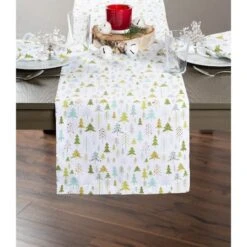 DII® 108" Holiday Woods Printed Table Runner 15 DII® 108" Holiday Woods Printed Table Runner -Northlight Shop D540096S 4