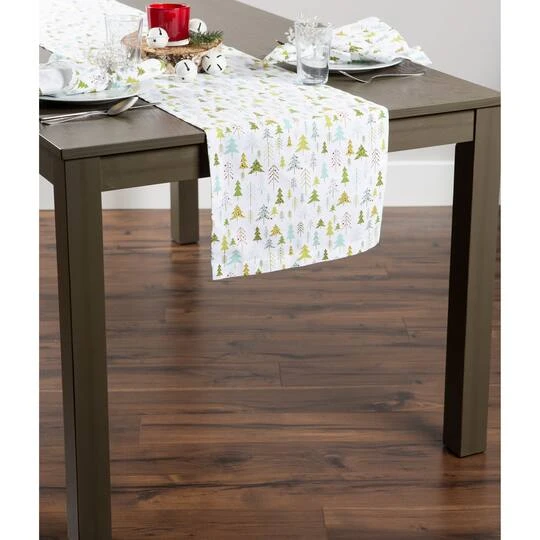 DII® 108" Holiday Woods Printed Table Runner 9 DII® 108" Holiday Woods Printed Table Runner - Image 7