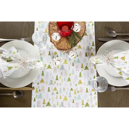 DII® 108" Holiday Woods Printed Table Runner 11 DII® 108" Holiday Woods Printed Table Runner - Image 9