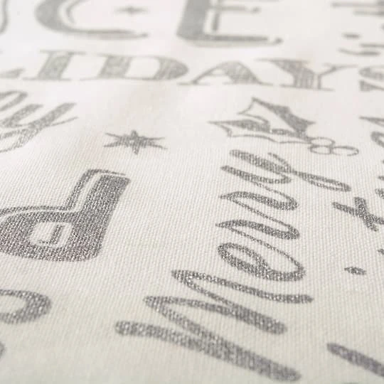 DII® 72" Silver Christmas Collage Table Runner 8 DII® 72" Silver Christmas Collage Table Runner - Image 6