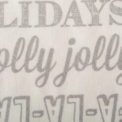 DII® 108" Silver Christmas Collage Table Runner -Northlight Shop D540099S 7