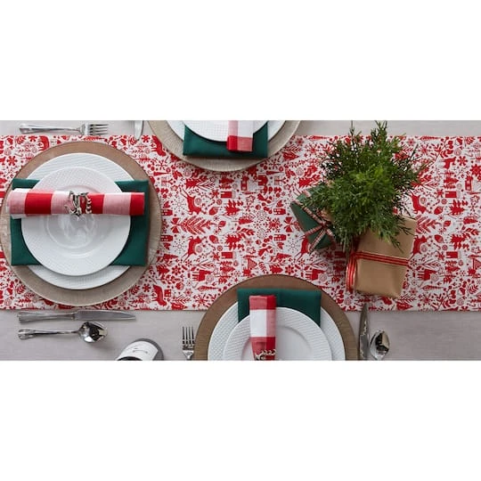 DII® 72" Christmas Woods Embellished Table Runner 9 DII® 72" Christmas Woods Embellished Table Runner - Image 7