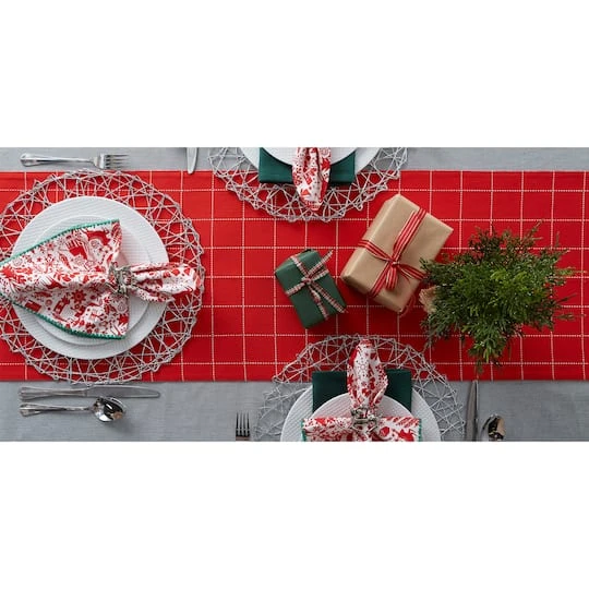 DII® 72" Christmas Woods Embellished Table Runner 10 DII® 72" Christmas Woods Embellished Table Runner - Image 8