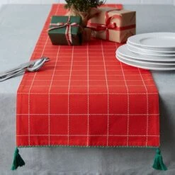 DII® 72" Christmas Woods Embellished Table Runner 23 DII® 72" Christmas Woods Embellished Table Runner -Northlight Shop D540103S 9