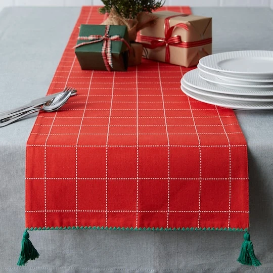 DII® 72" Christmas Woods Embellished Table Runner 12 DII® 72" Christmas Woods Embellished Table Runner - Image 10