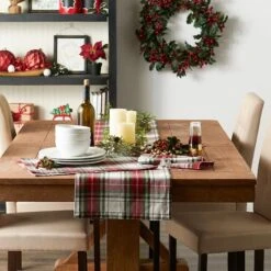 DII® 72" Christmas Plaid Table Runner 24 DII® 72" Christmas Plaid Table Runner -Northlight Shop D540108S 10