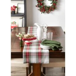 DII® 72" Christmas Plaid Table Runner 18 DII® 72" Christmas Plaid Table Runner -Northlight Shop D540108S 4