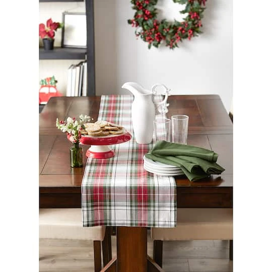 DII® 72" Christmas Plaid Table Runner 7 DII® 72" Christmas Plaid Table Runner - Image 5