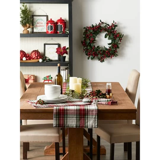 DII® 72" Christmas Plaid Table Runner 11 DII® 72" Christmas Plaid Table Runner - Image 9