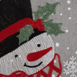 DII® 70" Grey Snowman Embroidered Table Runner 19 DII® 70" Grey Snowman Embroidered Table Runner -Northlight Shop D540118S 8