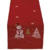 DII® 70" Red Embroidered Snowman Table Runner 2 DII® 70" Red Embroidered Snowman Table Runner -Northlight Shop D540121S 1