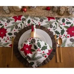 DII® 72" Woodland Christmas Table Runner 13 DII® 72" Woodland Christmas Table Runner -Northlight Shop D540125S 3