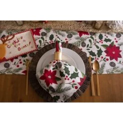 DII® 72" Woodland Christmas Table Runner 16 DII® 72" Woodland Christmas Table Runner -Northlight Shop D540125S 6