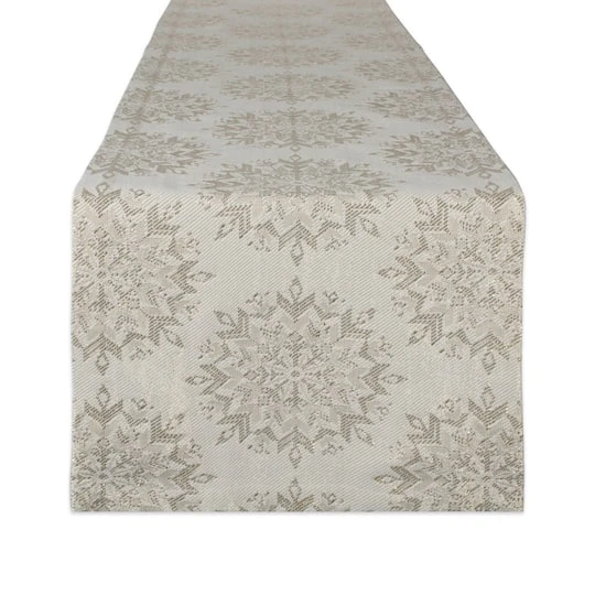 DII® 108'' Winter Sparkle Jacquard Table Runner 4 DII® 108'' Winter Sparkle Jacquard Table Runner - Image 2