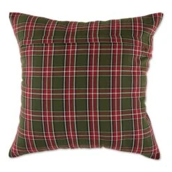 DII® Traditional Christmas Plaid Pillow Cover Set -Northlight Shop D540191S 2