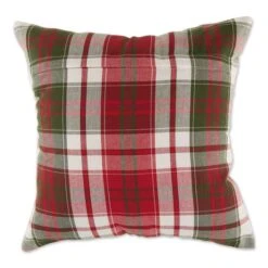 DII® Traditional Christmas Plaid Pillow Cover Set -Northlight Shop D540191S 3
