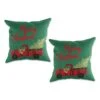 DII® Merry Christmas Truck Embroidered Pillow Cover Set 1 DII® Merry Christmas Truck Embroidered Pillow Cover Set -Northlight Shop D540193S 1
