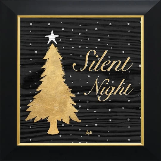 Timeless Frames® Gold Tree Silent Night Square Framed Wall Décor 3 Timeless Frames® Gold Tree Silent Night Square Framed Wall Décor
