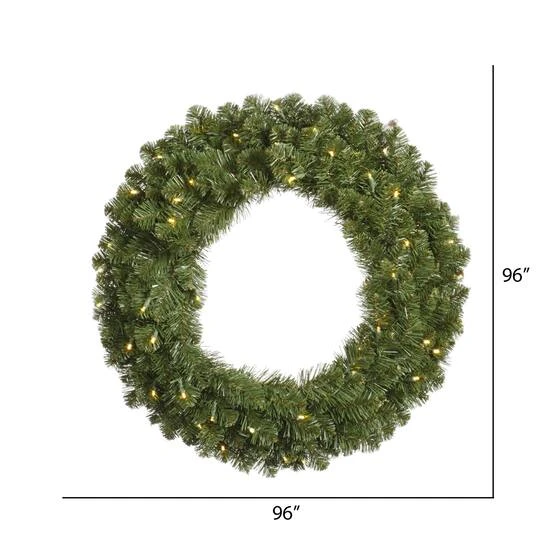 96" Warm White LED Grand Teton Wreath 6 96" Warm White LED Grand Teton Wreath - Image 4