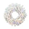 20" Multicolor LED Crystal White Pine Wreath 2 20" Multicolor LED Crystal White Pine Wreath -Northlight Shop D575209S 1