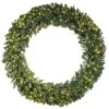 96" Warm White Dura-Lit® LED Cashmere Pine Wreath -Northlight Shop D575227S 1