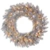 36" Warm White Dura-Lit® LED Platinum Fir Wreath 1 36" Warm White Dura-Lit® LED Platinum Fir Wreath -Northlight Shop D575231S 1