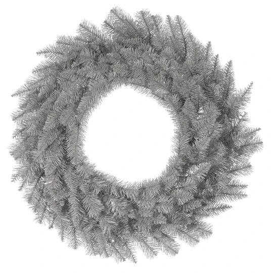 36" Platinum Fir Wreath 4 36" Platinum Fir Wreath - Image 2