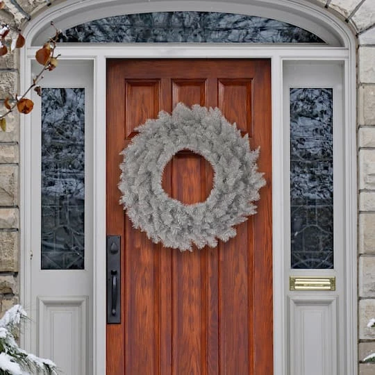 36" Platinum Fir Wreath 5 36" Platinum Fir Wreath - Image 3