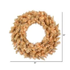 30" Clear Dura-Lit® Gold Fir Wreath 11 30" Clear Dura-Lit® Gold Fir Wreath -Northlight Shop D575279S 4